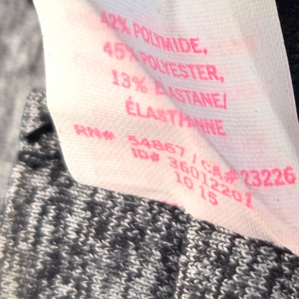 Victoria's Secret PINK Heathered Gray Black White Logo Headband Like New